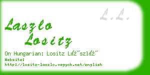 laszlo lositz business card
